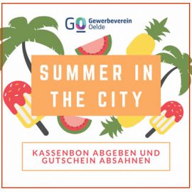 Mitmachen beim ‚Summer in the City‘ Gewinnspiel im August Mitmachen beim ‚Summer in the City‘ Gewinnspiel im August