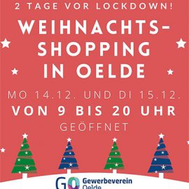 Länger offen vor dem Lockdown 9:00 – 20:00 Uhr Länger offen vor dem Lockdown 9:00 – 20:00 Uhr