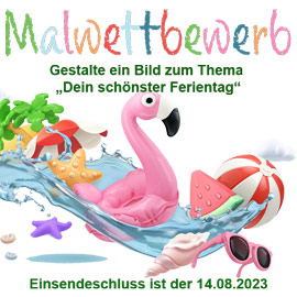 Oelder-Malwettbewerb „Dein schönster Ferientag“ bis zum 14. Aug. 2023